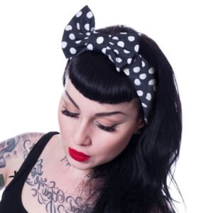 billie headband ladies blue white polka rockabella 1.jpg