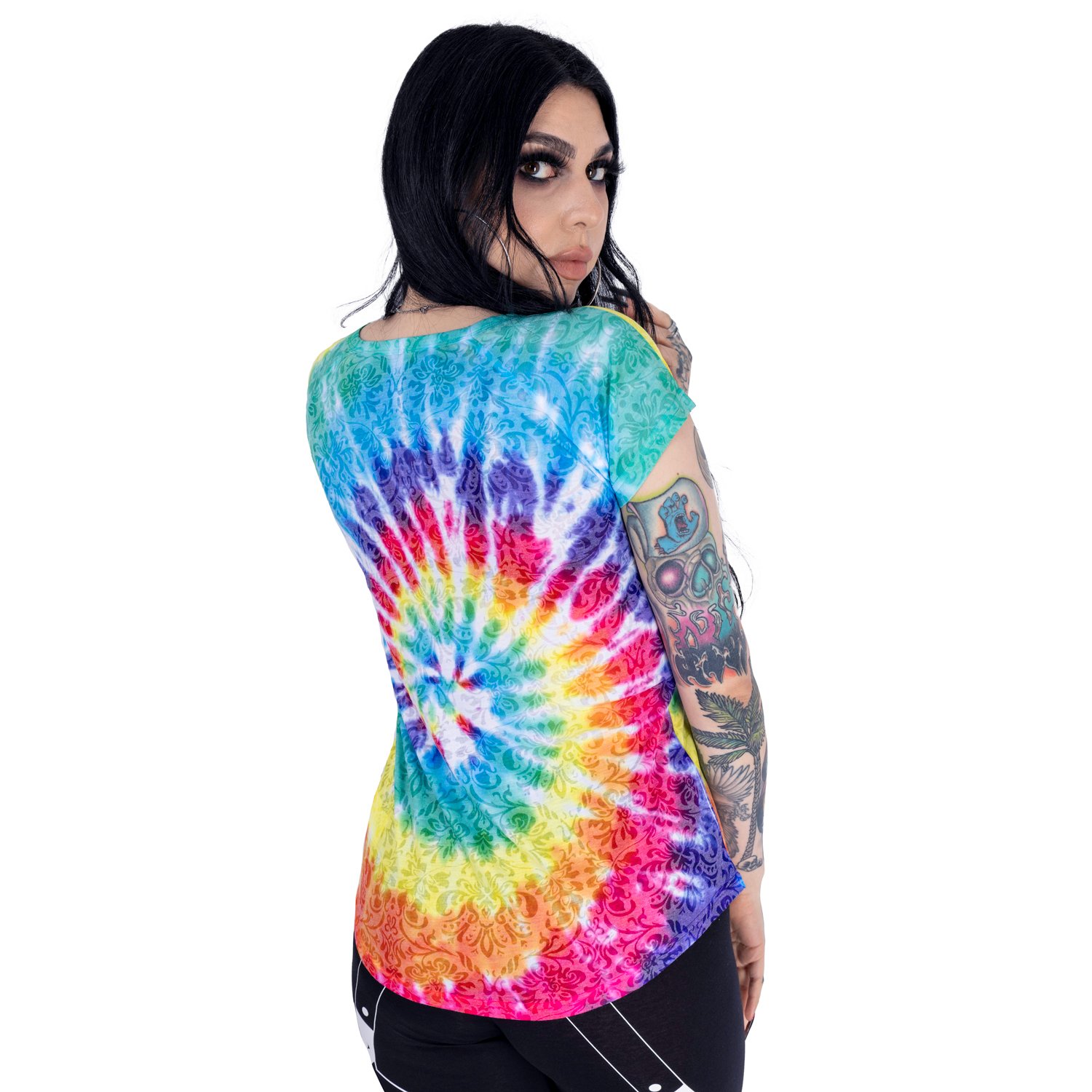 burnout psychedelic top ladies burnout psychedelic top ladies