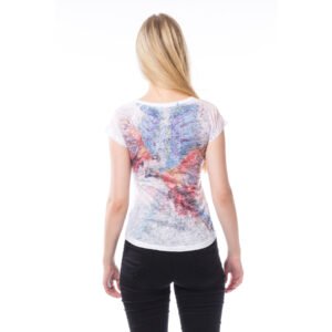 colourful parrot t shirt ladies
