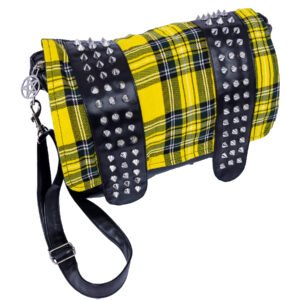 damara bag ladies black yellow tartan chemical black 1.jpg