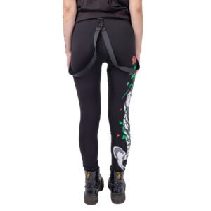 garden skull leggings ladies