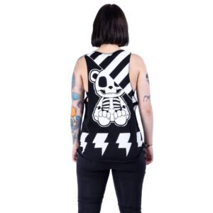 kp skull and crossbones vest ladies