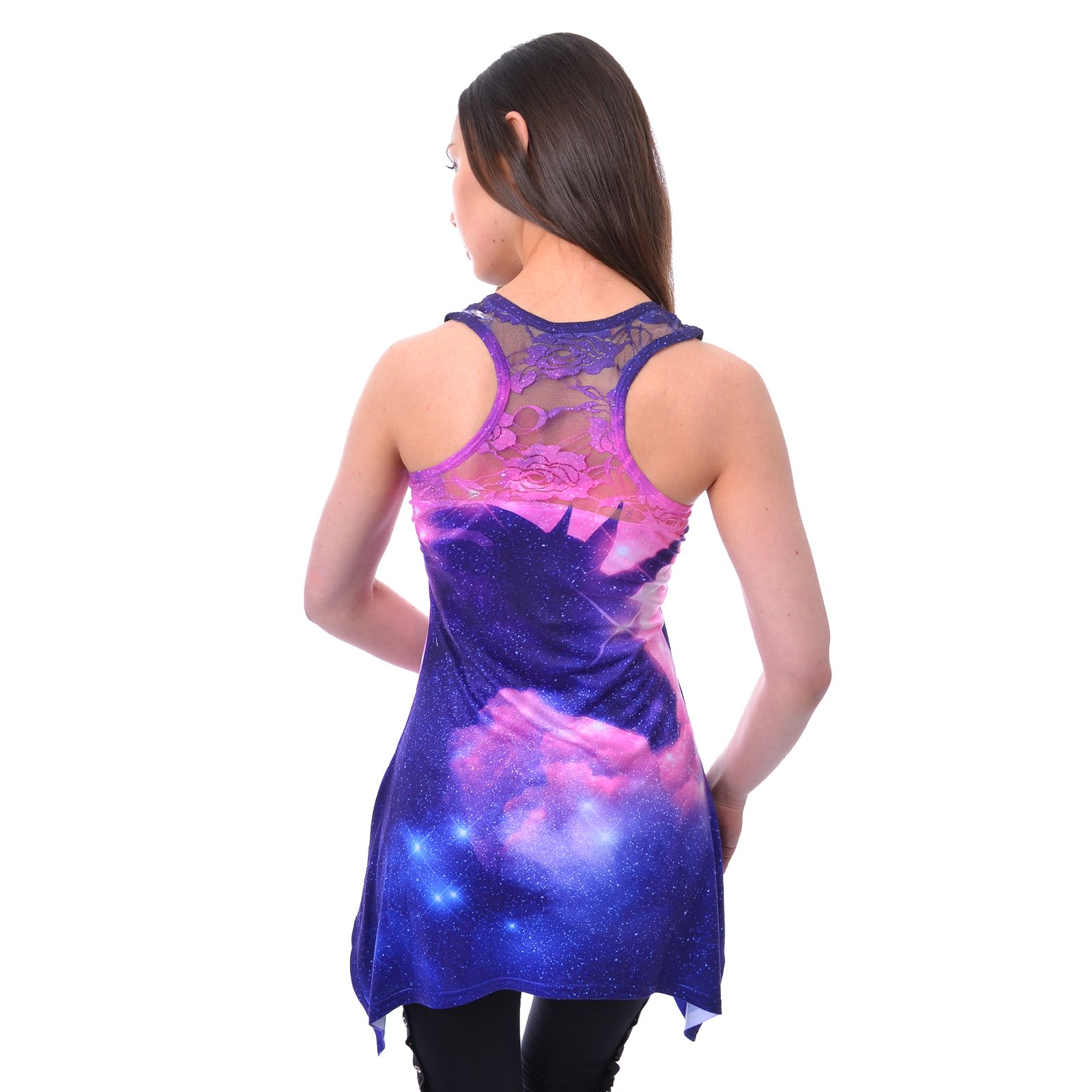 unicorn galaxy lace panel vest ladies unicorn galaxy lace panel vest ladies